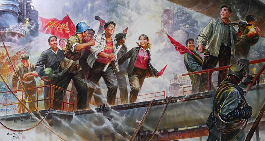 855x455 What Do We Know About North Korean Art - North Korean Painting