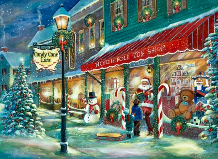 450x329 North Pole Toy Shop F2mp - North Pole Painting