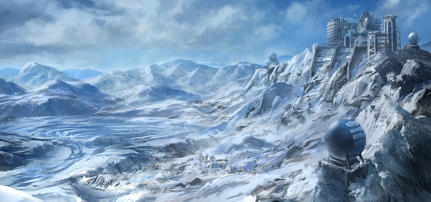 1446x680 North Pole By Joakimolofsson - North Pole Painting