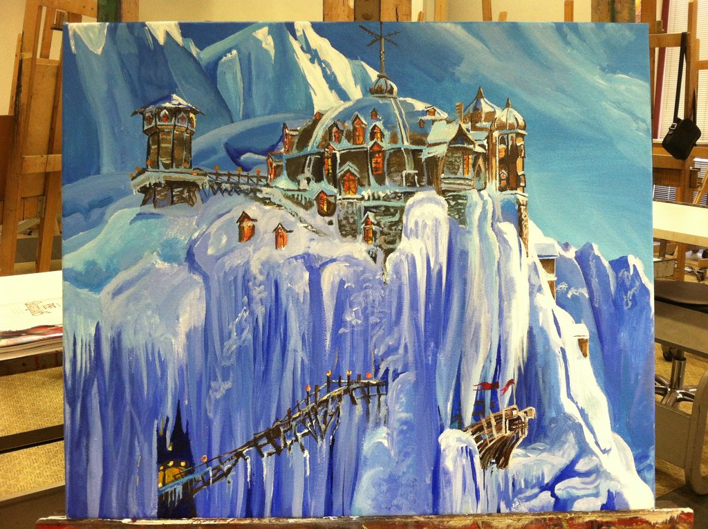 North Pole Painting at PaintingValley.com | Explore collection of North