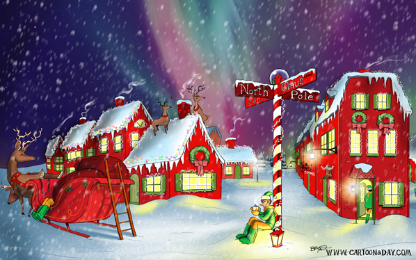 North Pole Painting at PaintingValley.com | Explore collection of North ...