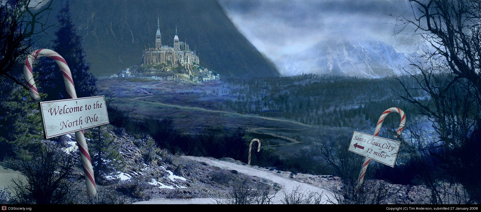 1600x707 Cgtalk - North Pole Painting