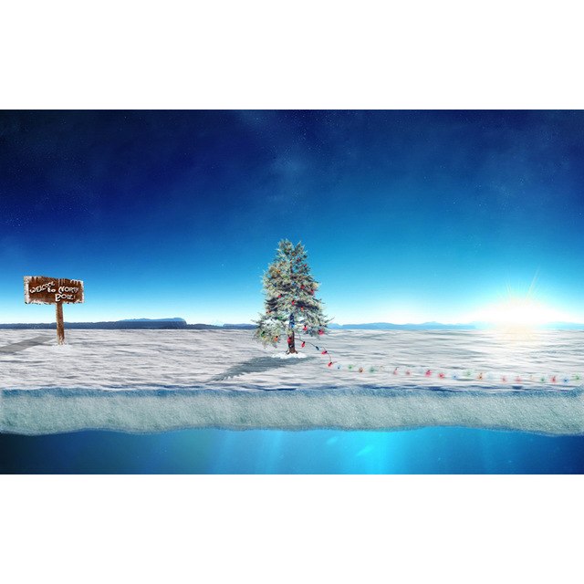 640x640 Diy Diamond Painting Welcome To North Pole Full Diamond Embroidery - North Pole Painting