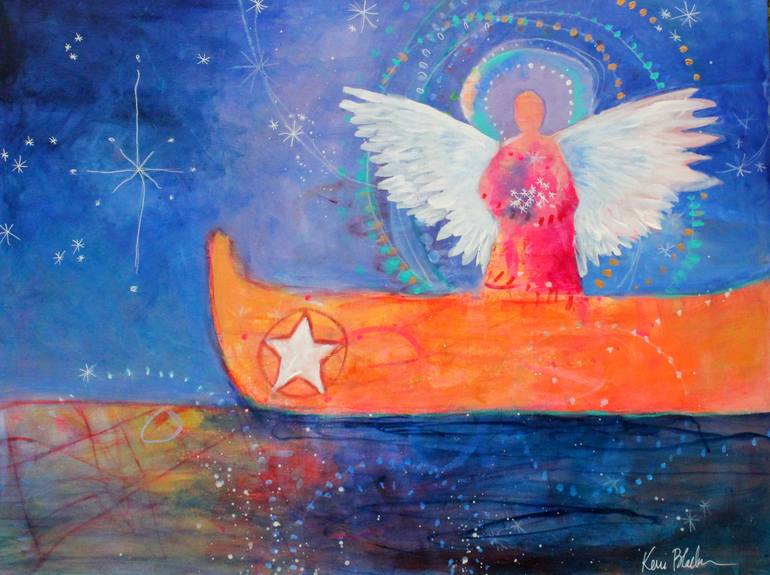 770x575 Saatchi Art Follow Your North Star Painting By Kerri Blackman - North Star Painting