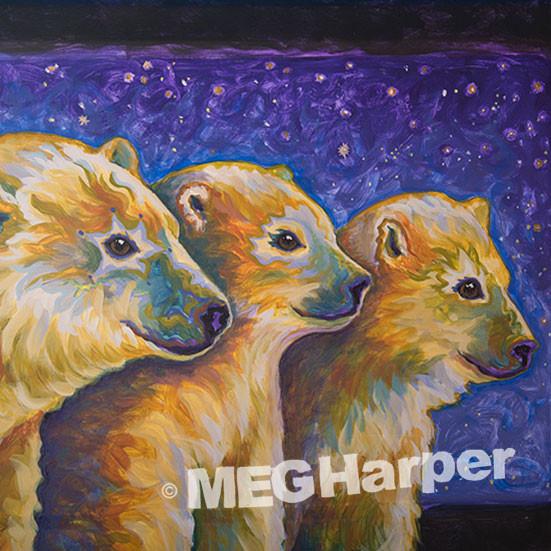 551x551 Finding Your North Star Meg Harper Art Bear Painting - North Star Painting