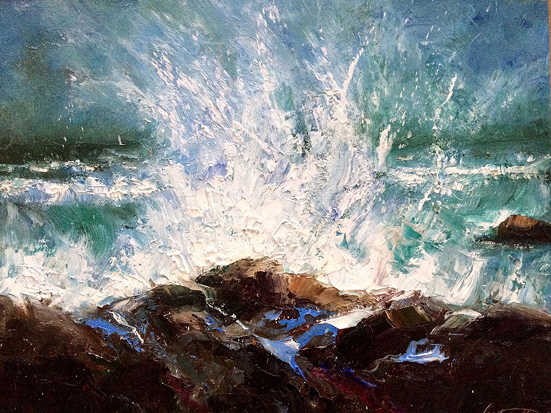800x600 October Nor'Easter Storm Painting - Northeaster Painting