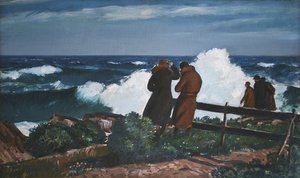 300x178 Rock Bound Painting American Scene On Cape Ann And Along - Northeaster Painting