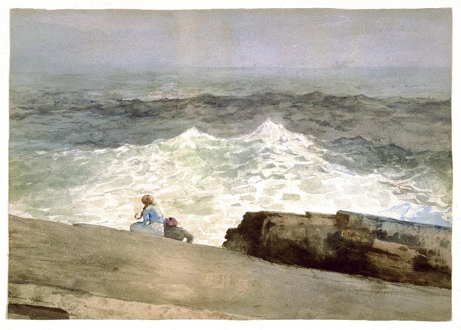 900x646 The Northeaster Painting By Winslow Homer - Northeaster Painting