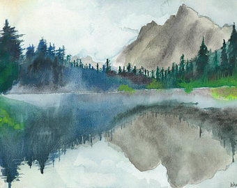 340x270 Spring Storm Art Etsy - Northwest Painting