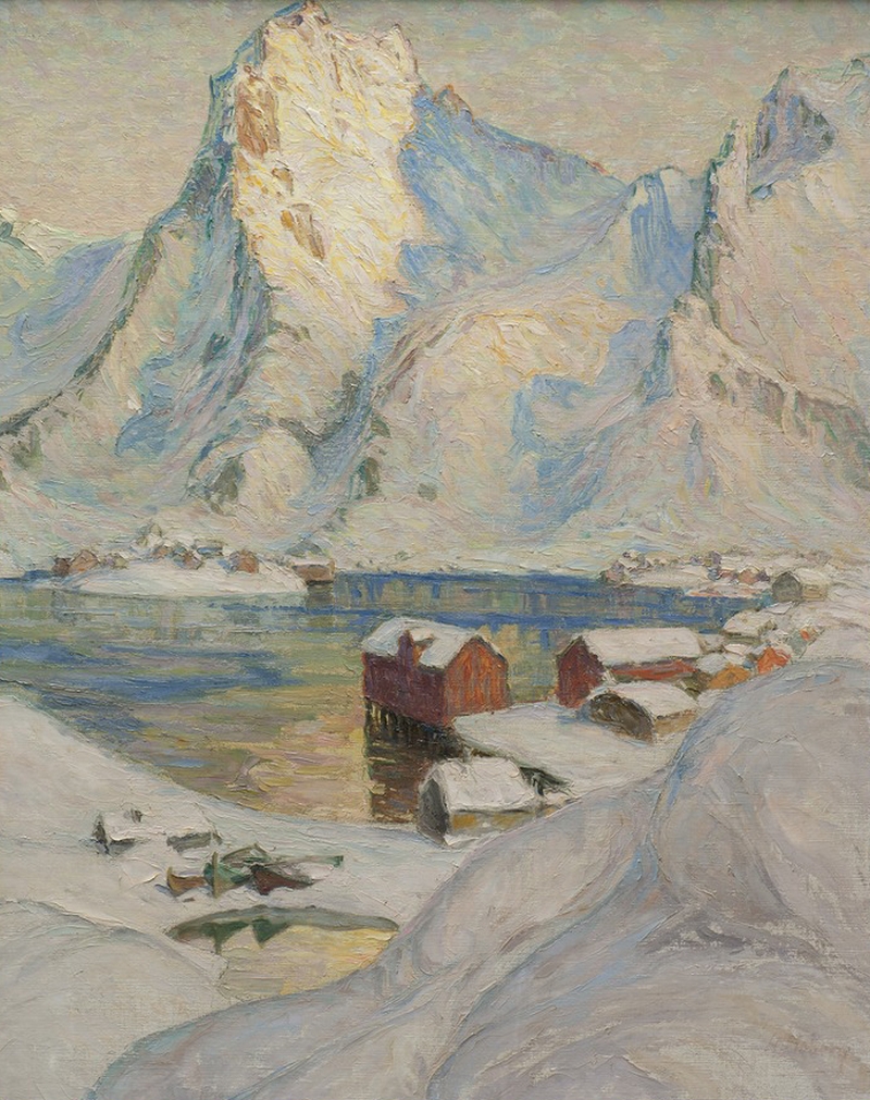 800x1011 An Arctic Spring Day. Study From North Norway Painting Anna - Norway Painting