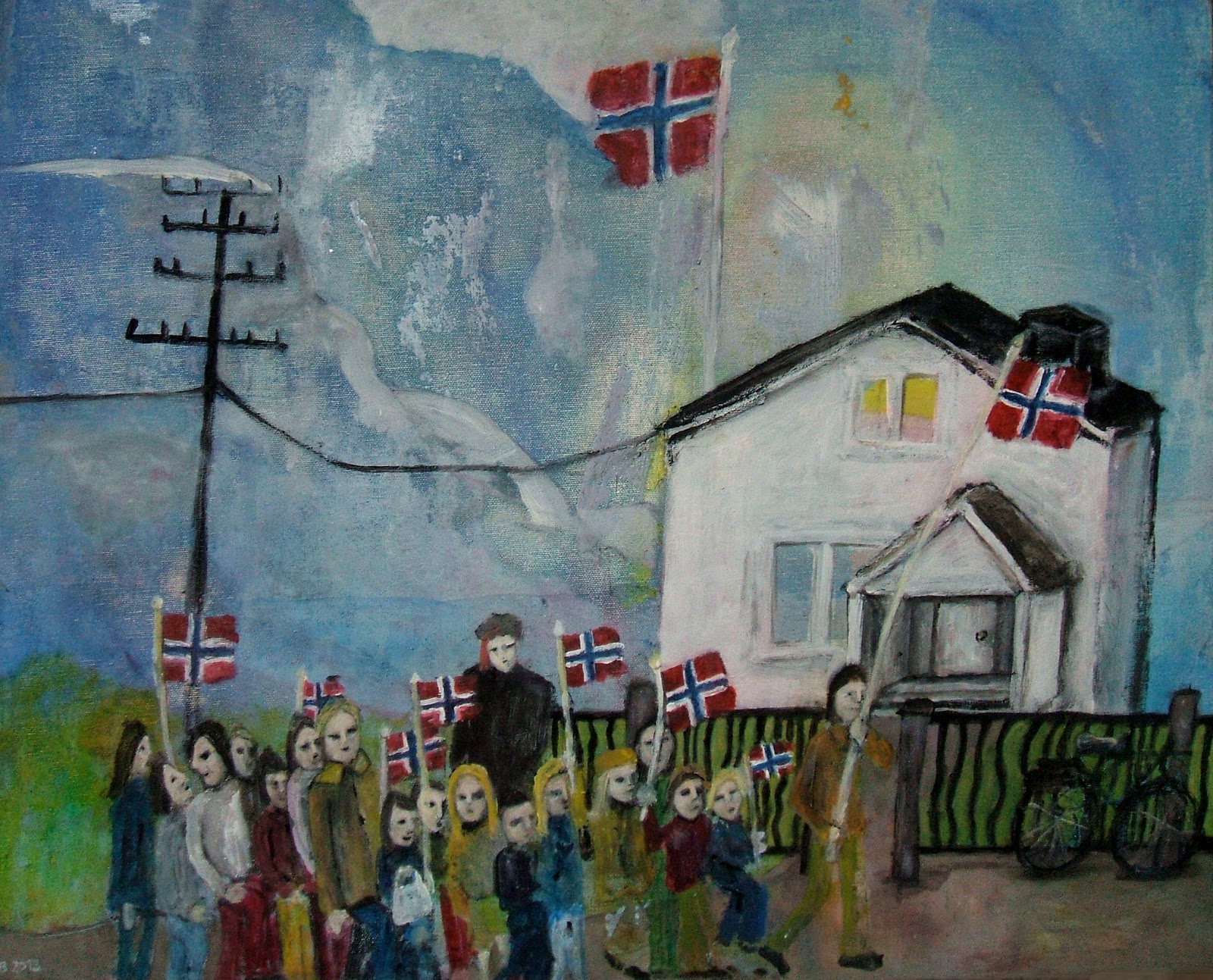 1600x1293 Siri Skogstad Berntsen Artist Blog Painting The National Day - Norwegian Painting