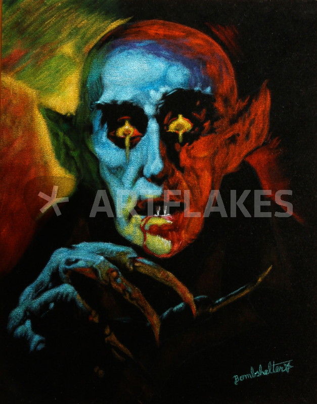 627x800 Nosferatu Painting Art Prints And Posters By Diane Bombshelter - Nosferatu Painting