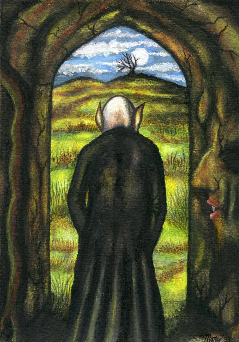 770x1103 Saatchi Art Nosferatu Painting By Marco Magnani - Nosferatu Painting