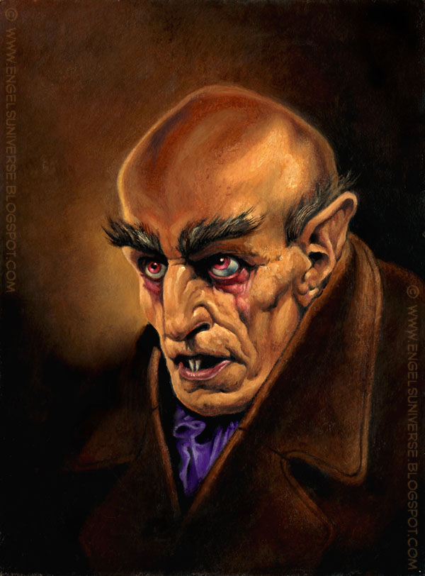 600x812 Engel's Universe Paint A Happy Little - Nosferatu Painting