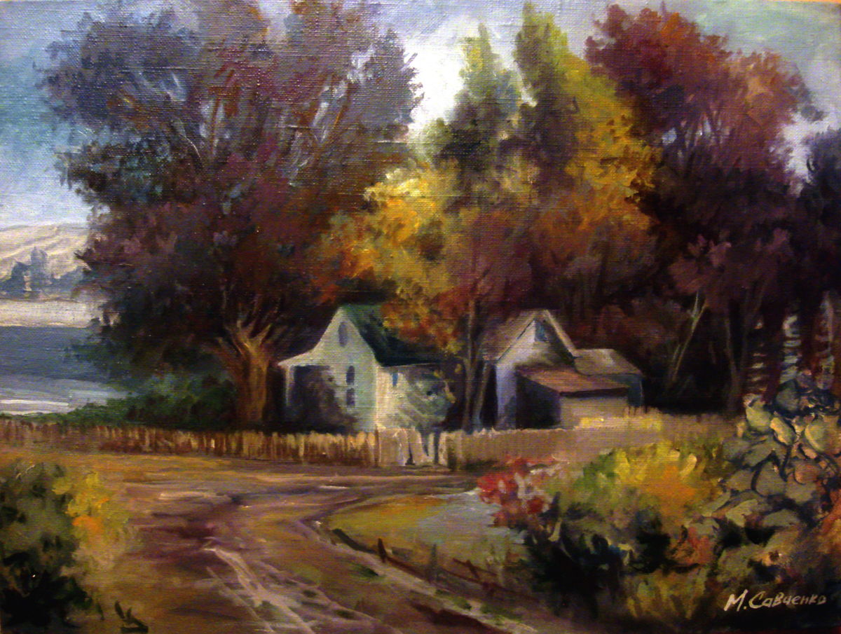 1200x905 Late Summer (Mike Satcher) - Nostalgic Summer Painting