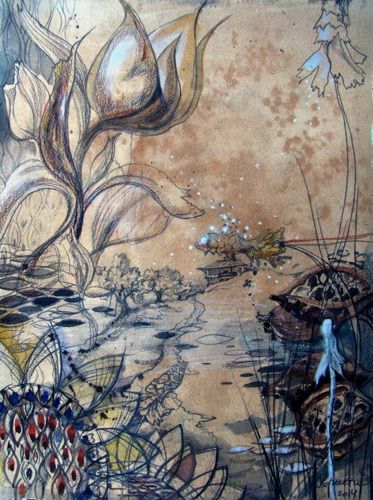 373x500 Nostalgic Summer By Hristi Wilbur Art - Nostalgic Summer Painting