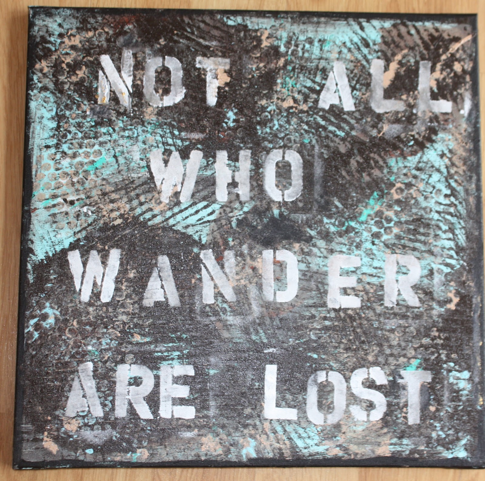 1600x1587 Rambling Silently Not All Those Who Wander Are Lost - Not All Who Wander Are Lost Painting