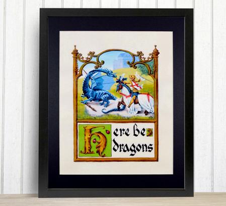 449x408 Jrr Tolkien Quote Fine Art Print, All That Is Gold Does Not - Not All Who Wander Are Lost Painting