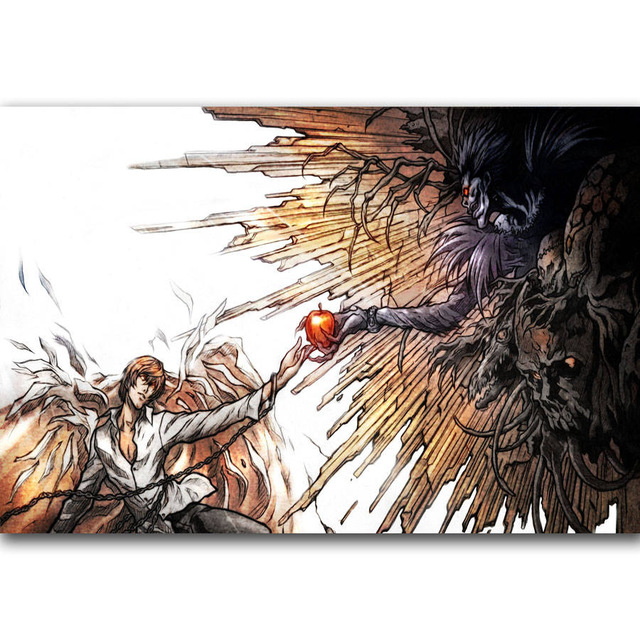 640x640 G431 Death Note L Kira Detective Japan Hot Anime Horror A4 Art - Note Painting