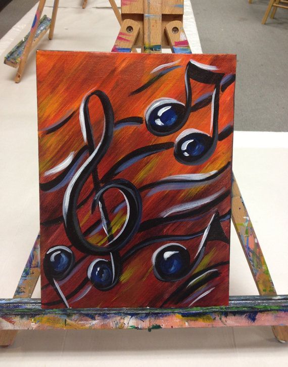 570x725 Musical Notes Paintings - Note Painting