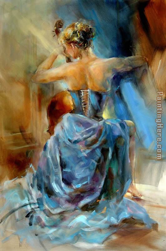 531x800 Anna Razumovskaya Blue Note 1 Painting Anysize 50% Off - Note Painting