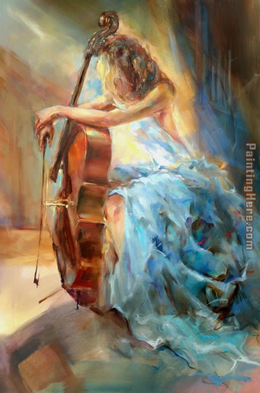 531x800 Anna Razumovskaya Blue Note 2 Painting Anysize 50% Off - Note Painting