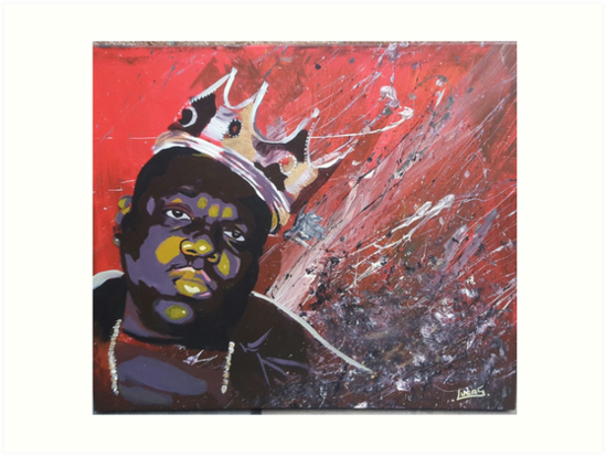 549x413 Notorious B.i.g, Biggie Smalls Art Prints By Gashtags Redbubble - Notorious Big Painting