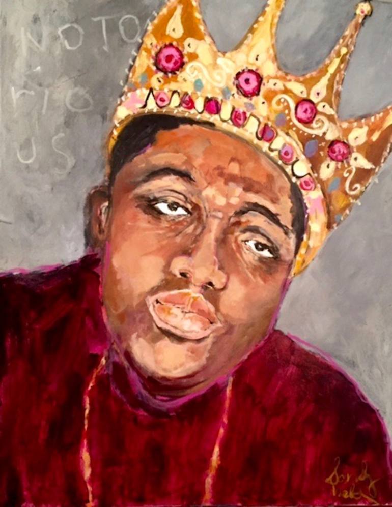 770x997 Saatchi Art Notorious B.i.g. ! Painting By Sandy Welch - Notorious Big Painting