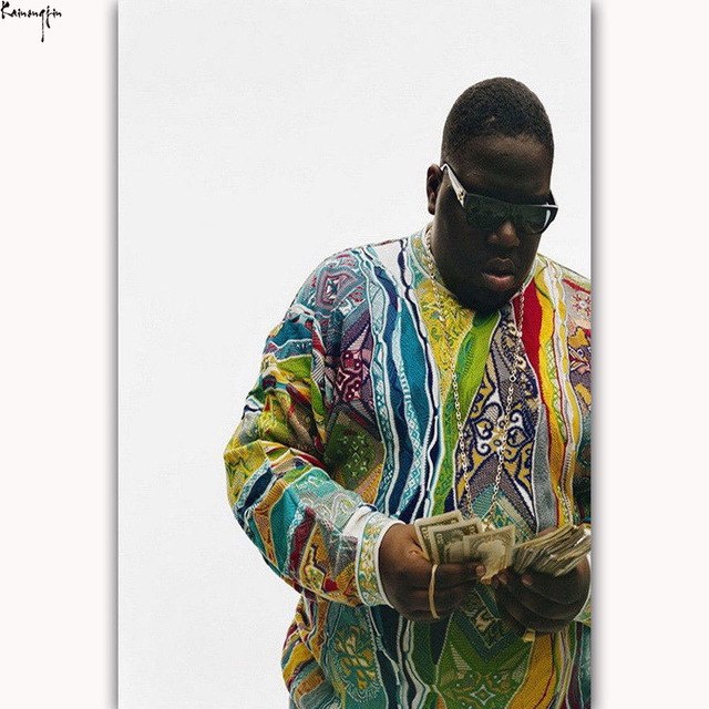 640x640 Zp610 New The Notorious B.i.g Us Rapper Music Star Art Poster Silk - Notorious Big Painting