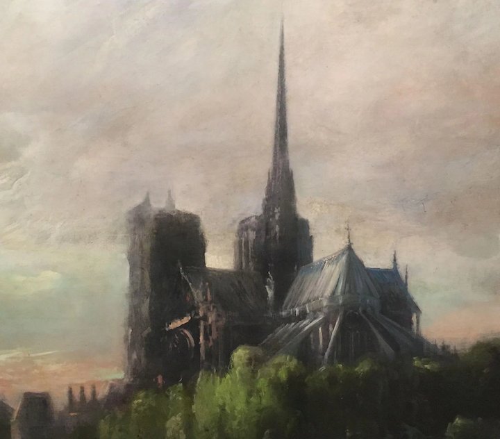 Notre Dame Cathedral Painting at PaintingValley.com | Explore ...