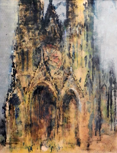 383x500 Leroy Neiman Art For Sale - Notre Dame Cathedral Painting