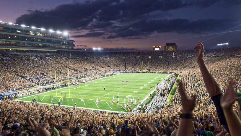816x460 Notre Dame Stadium - Notre Dame Football Painting