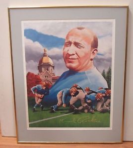 268x300 Painting Of Rockne By Curt Sochocki Notre Dame Football Print 231 - Notre Dame Football Painting