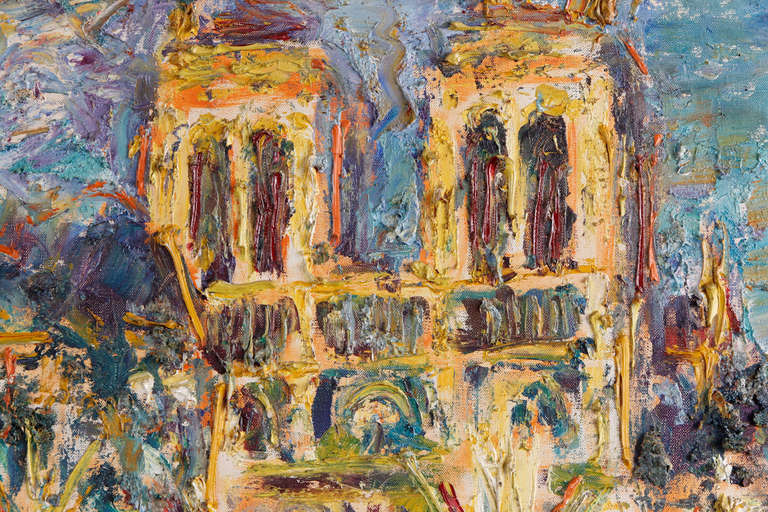 768x512 Notre Dame De Paris Painting By Einar Johansen, Oil - Notre Dame Painting