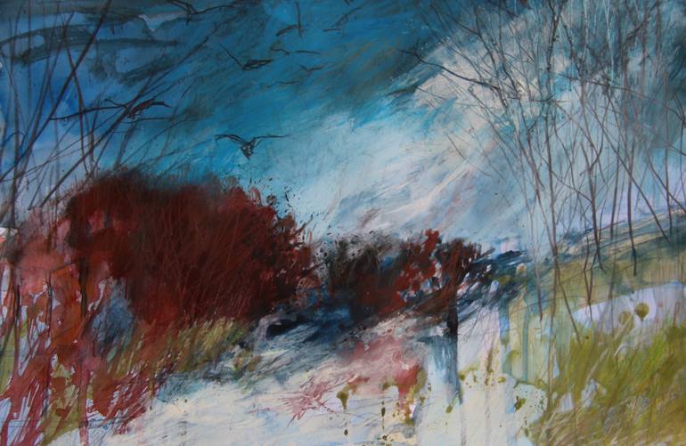 770x501 Saatchi Art Wild November Day Painting By Helen Antill - November Painting