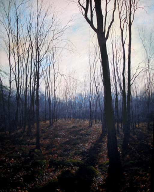 513x640 Anna Kutishcheva Artwork November Woods Original Painting - November Painting
