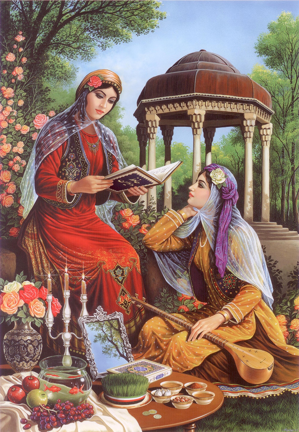 1000x1447 Nowruz Persian New Year 1 Arg E Jadid Travel Co. - Nowruz Painting