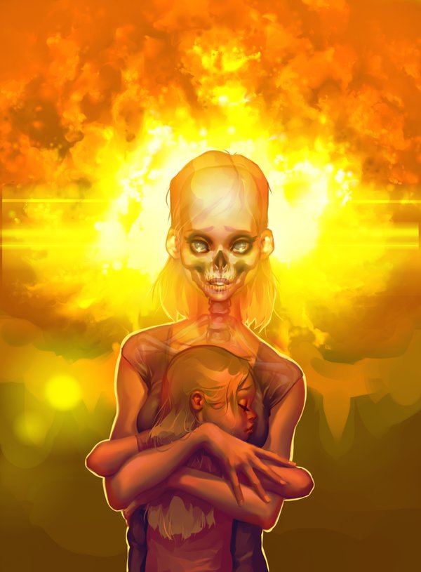 600x815 Nuclear Bomb By Grobi Grafik - Nuclear Bomb Painting