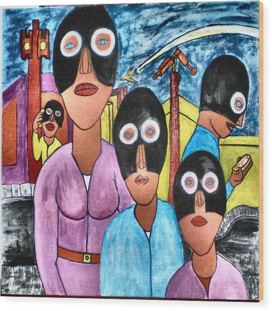 536x613 Nuclear Family Painting By Chris Vannoy - Nuclear Family Painting