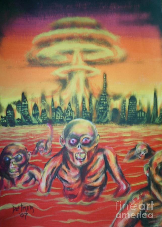 644x900 Nuclear Family Painting By Matt Detmer - Nuclear Family Painting