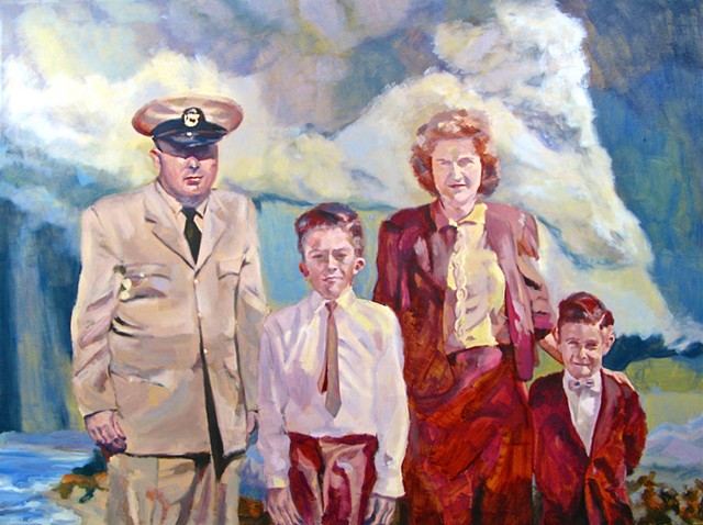 640x478 Ray Allen Parker - Nuclear Family Painting