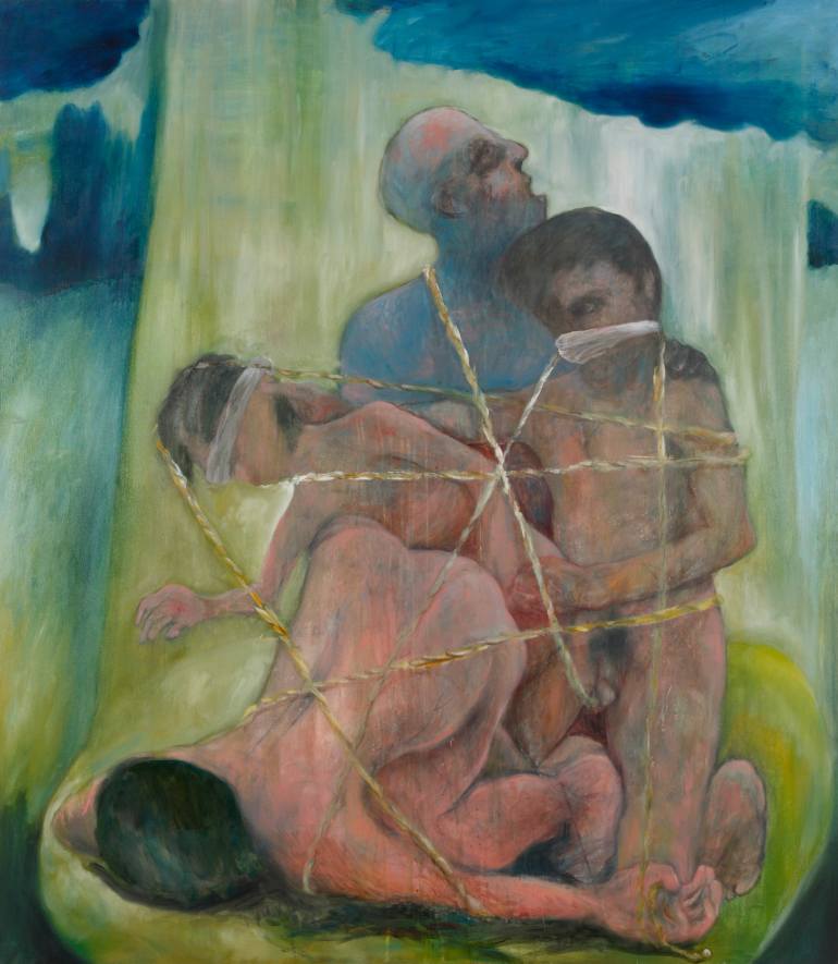 770x885 Saatchi Art Nuclear Family Painting By Michael Hayter - Nuclear Family Painting