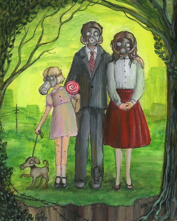 576x720 The Nuclear Family - Nuclear Family Painting