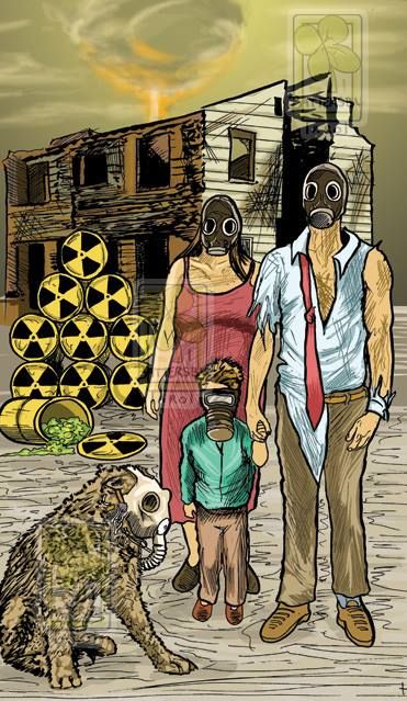 371x639 The Nuclear Familytwisted Tarot Tales10 Pentacles - Nuclear Family Painting