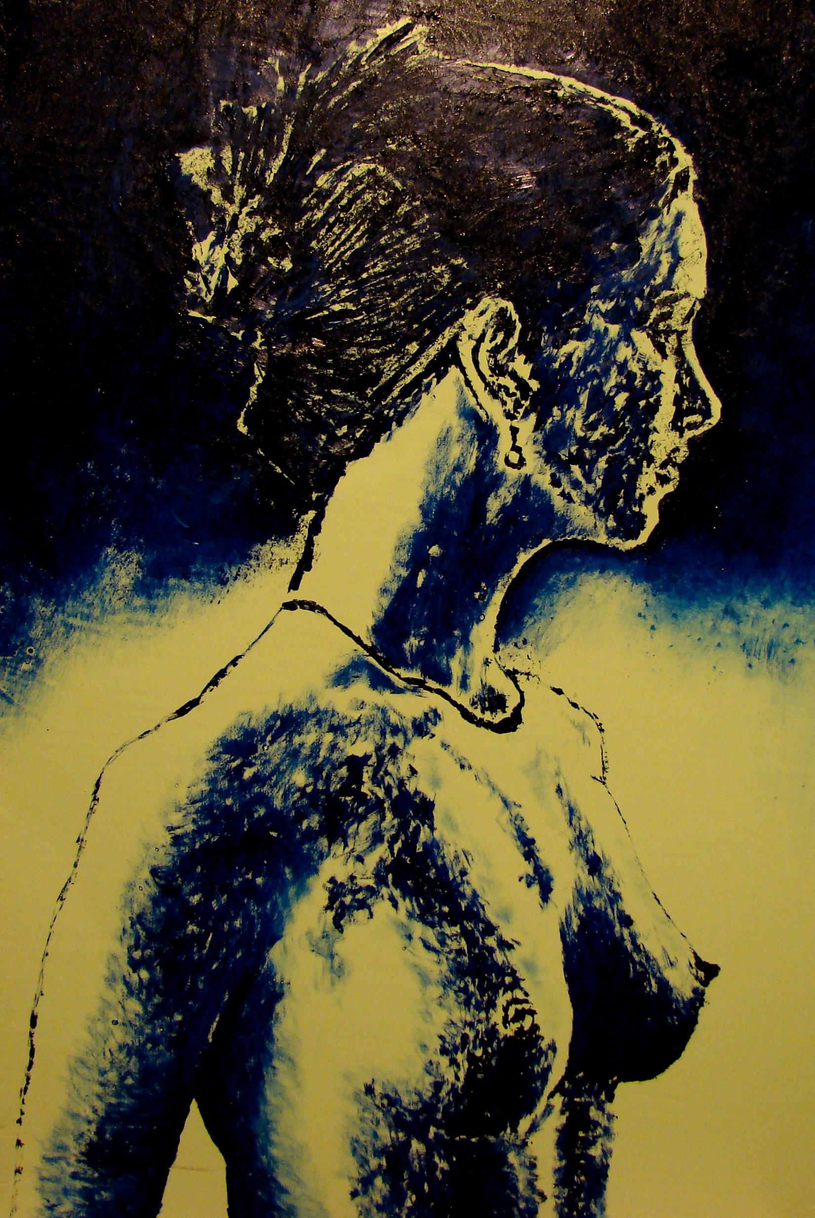 1651x2466 Silhouette Study No. Oil Paint On Masonite, X 2010 - Number 1 Painting