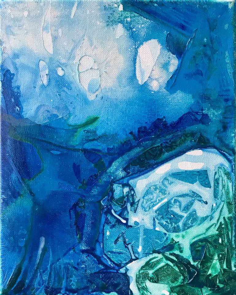 770x963 Saatchi Art Deep Blue Ocean Life Number 10 Painting By Alicia Jones - Number 10 Painting
