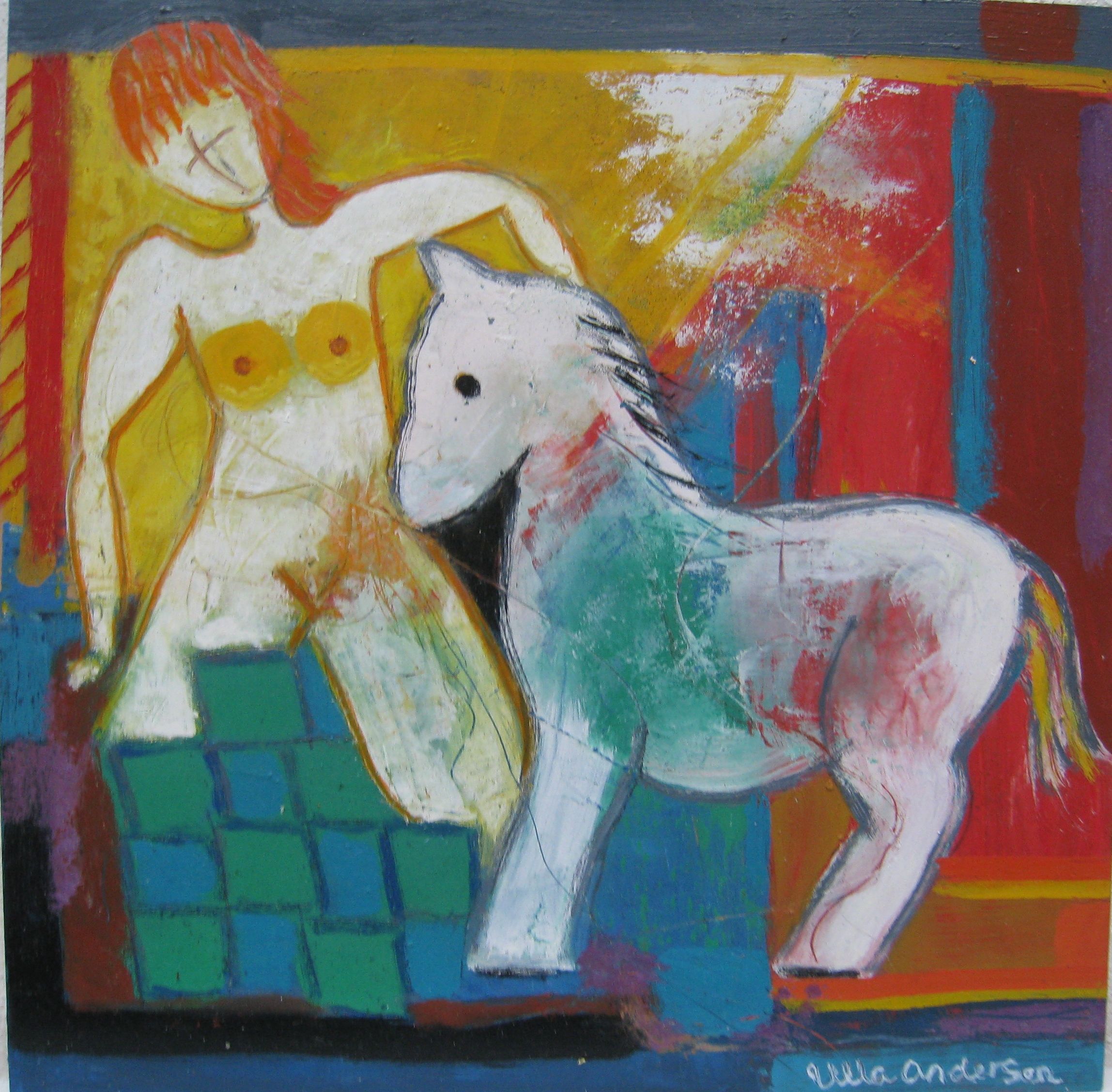 2296x2255 This Painting Is Called Worries About The First Ride. It'S - Number 10 Painting