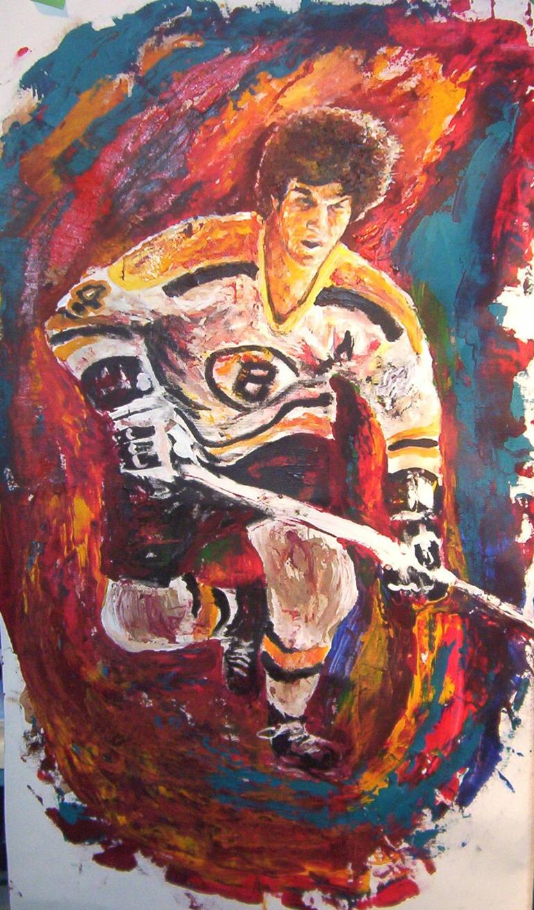 770x1312 Saatchi Art Bobby Orr Number 4 Painting By Murray Henderson - Number 4 Painting