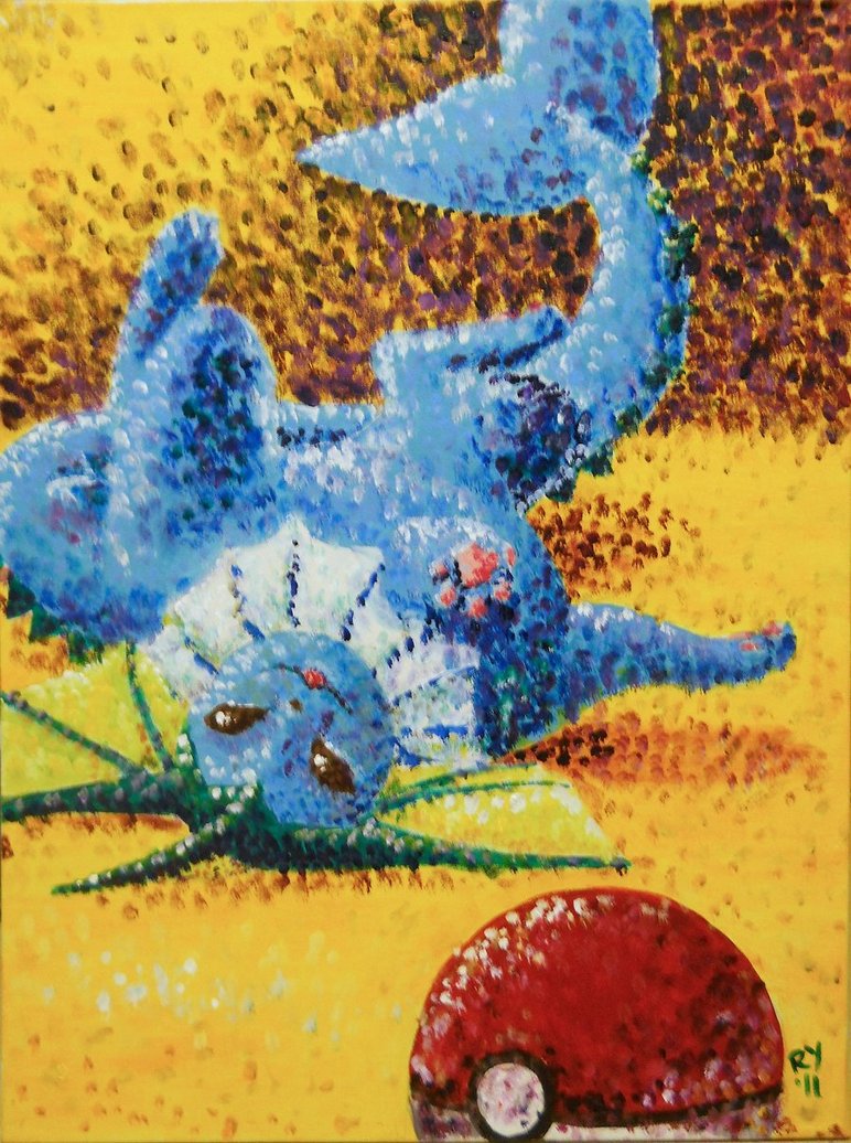 772x1036 Vaporeon Painting By Distraction Number 4 - Number 4 Painting