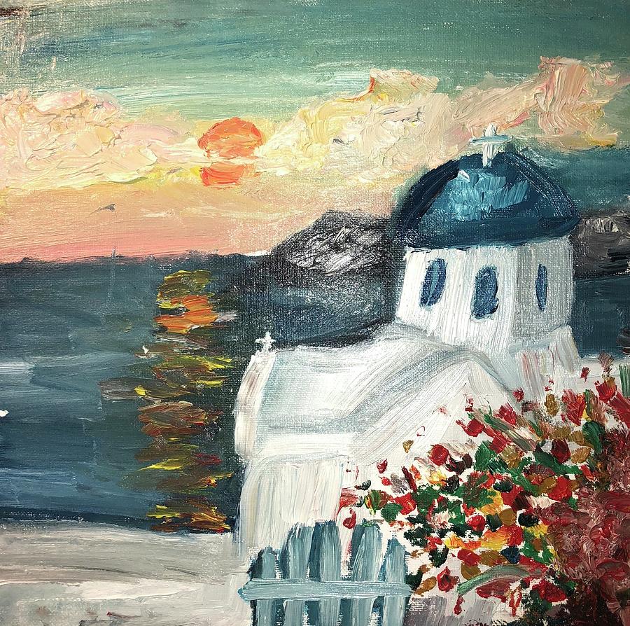 900x894 Landscape Number 5 Painting By Alexa Kolosey - Number 5 Painting